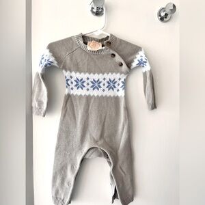 Beaufort Bonnet Company baby knit romper 3M